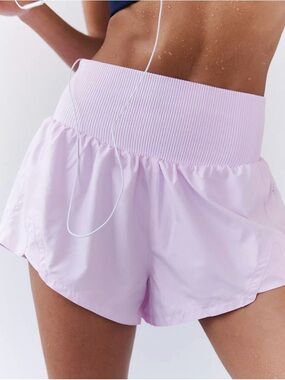 NWT FP Movement by Free People Carpe Diem Shorts in Powder Pink Lg